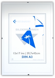 Clip Frame 12x17 ins | 29,7x42cm | DIN A3